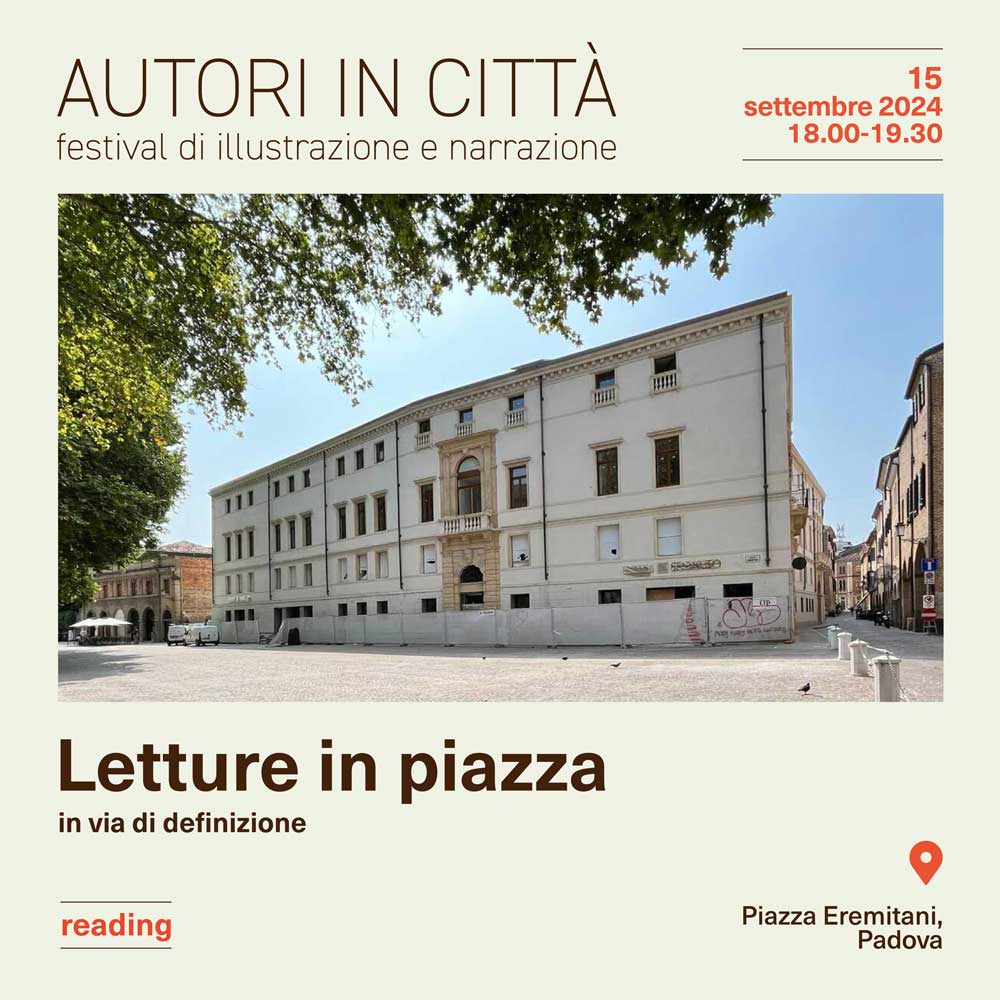 Letture in piazza Eremitani a Padova