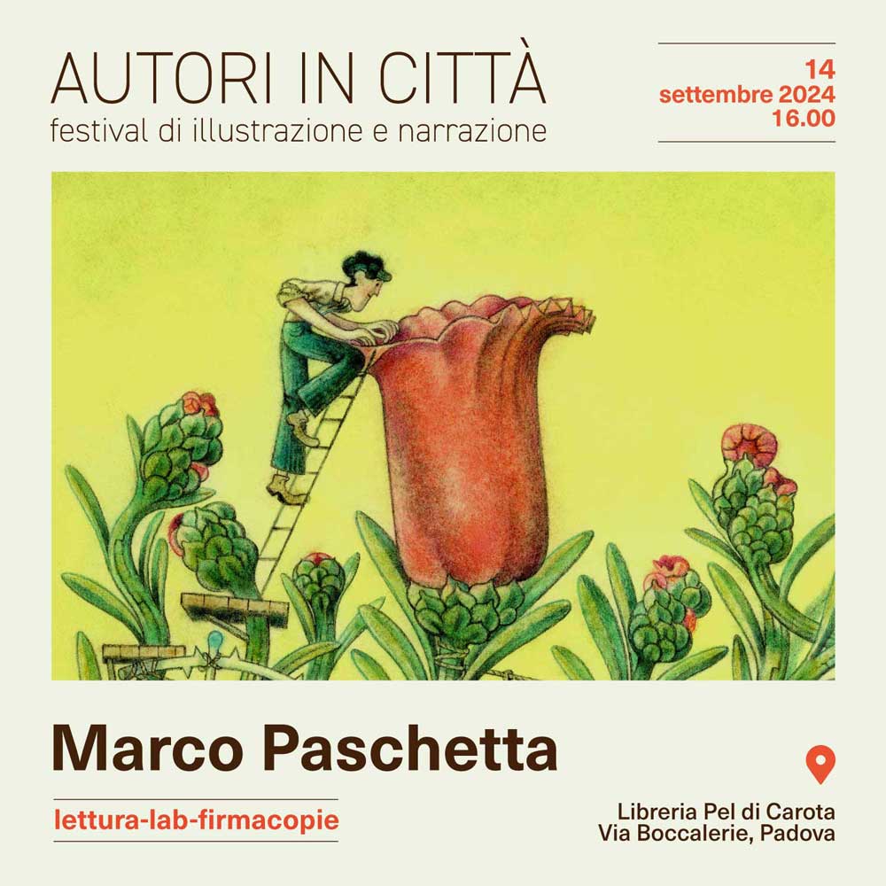 letture laboratorio e firmacopie con Marco Paschetta per il festival di illustrazione autori in città