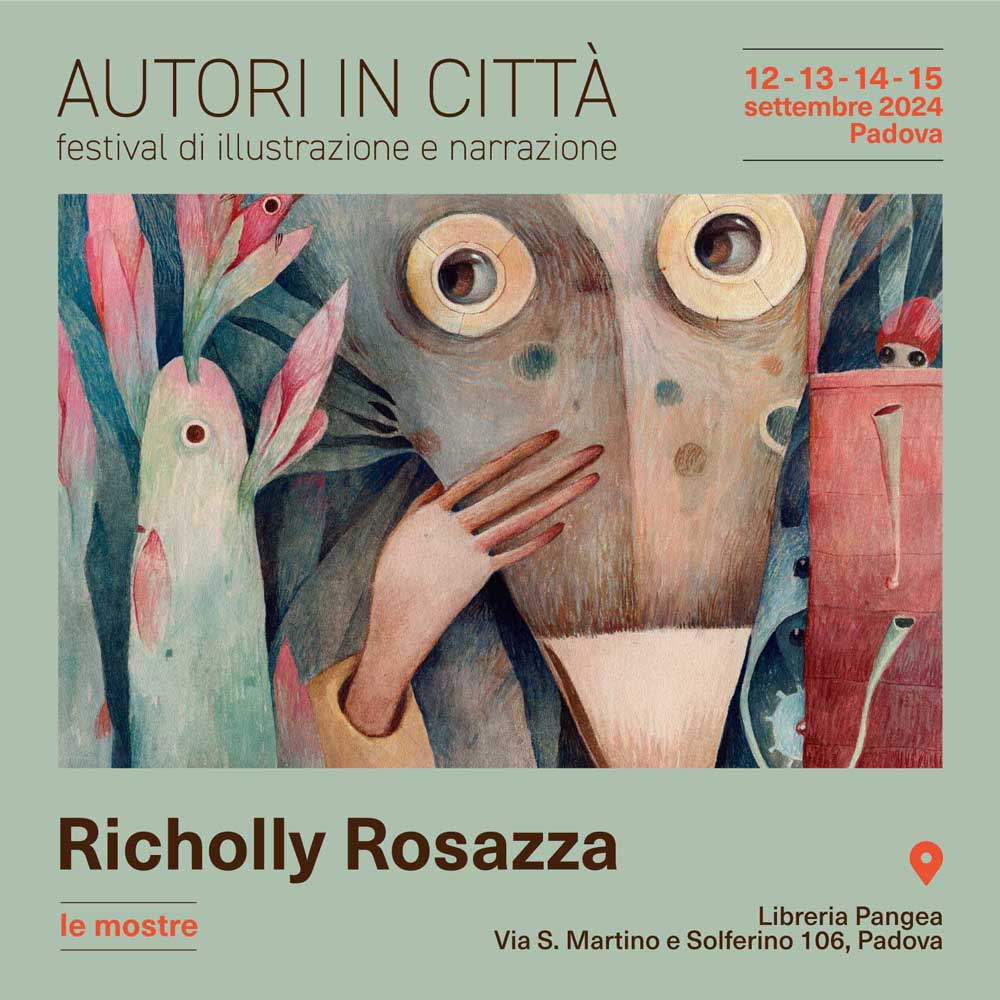 mostra di Richolly Rosazza alla libreria Pangea